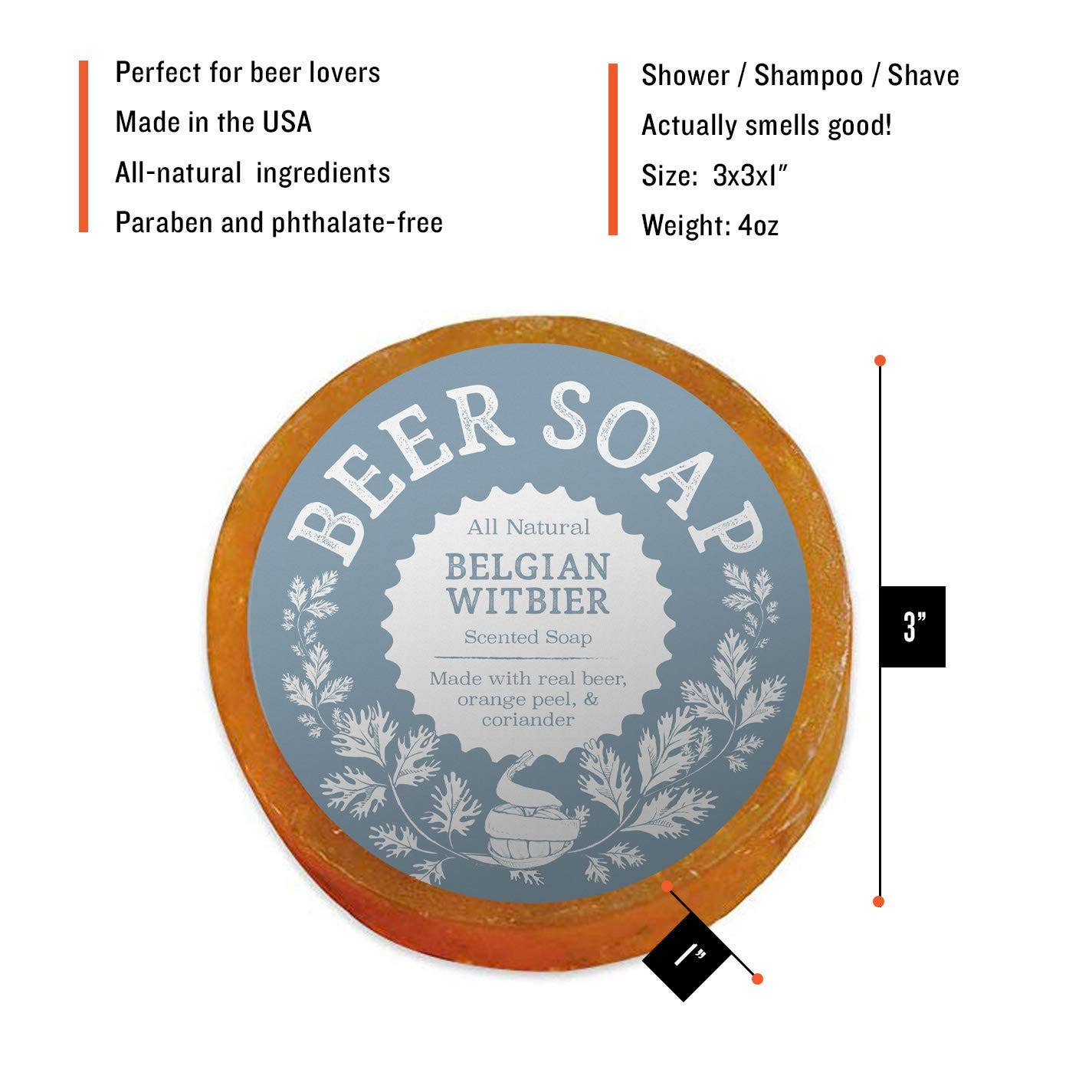 Beer Soap (Belgian Witbier)