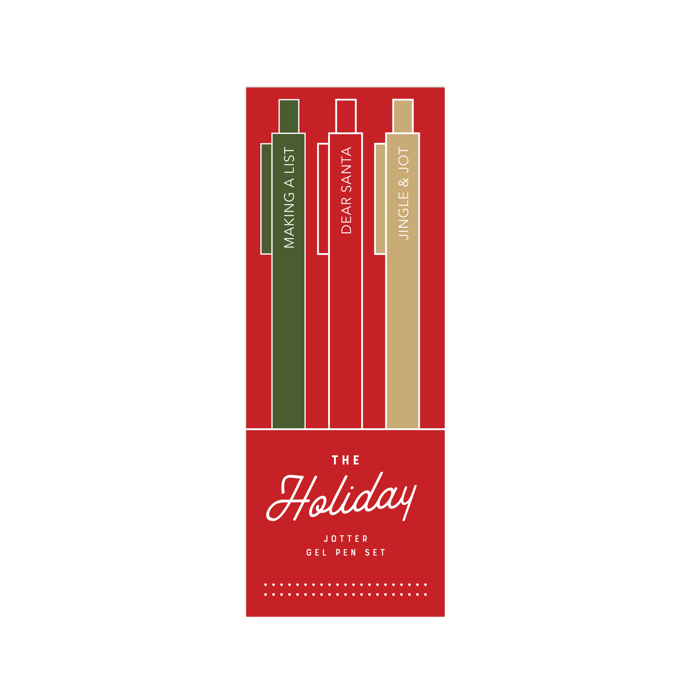 Holiday Jotter Gel Pen: Set of 3
