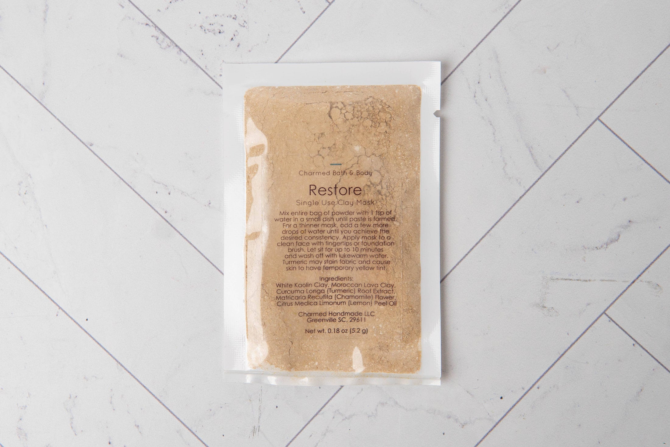 Single Use Clay Face Mask
