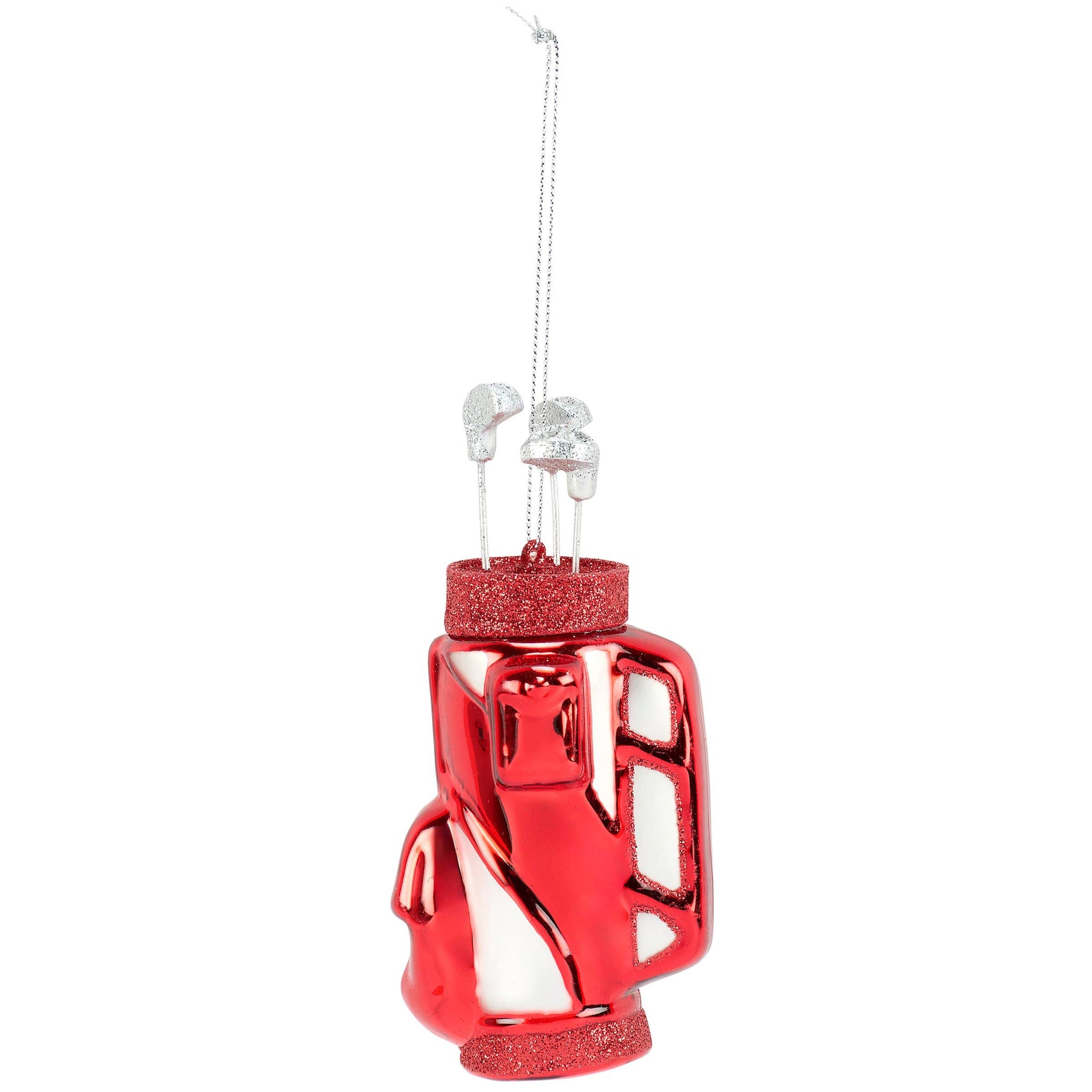 Golf Bag Glass Ornament