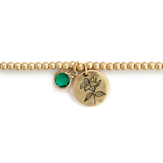 Birthstone Charm Bracelet - May