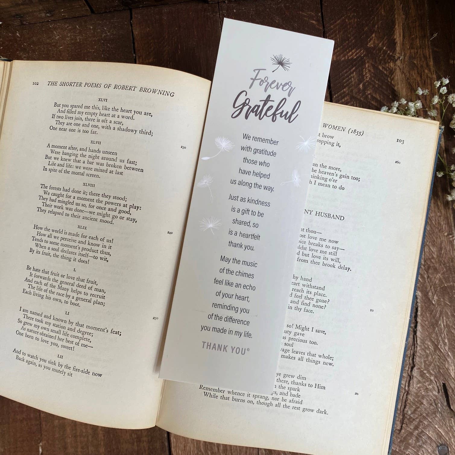 Forever Grateful Thoughtful Thank You Gift Windchime  - 8071