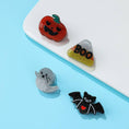 Load image into Gallery viewer, HALLOWEEN PUMPKIN GHOST SET OF 4 HAIR CLAW CLIPS |40H1143
