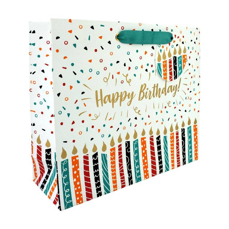Birthday Candles Large Gift Bag