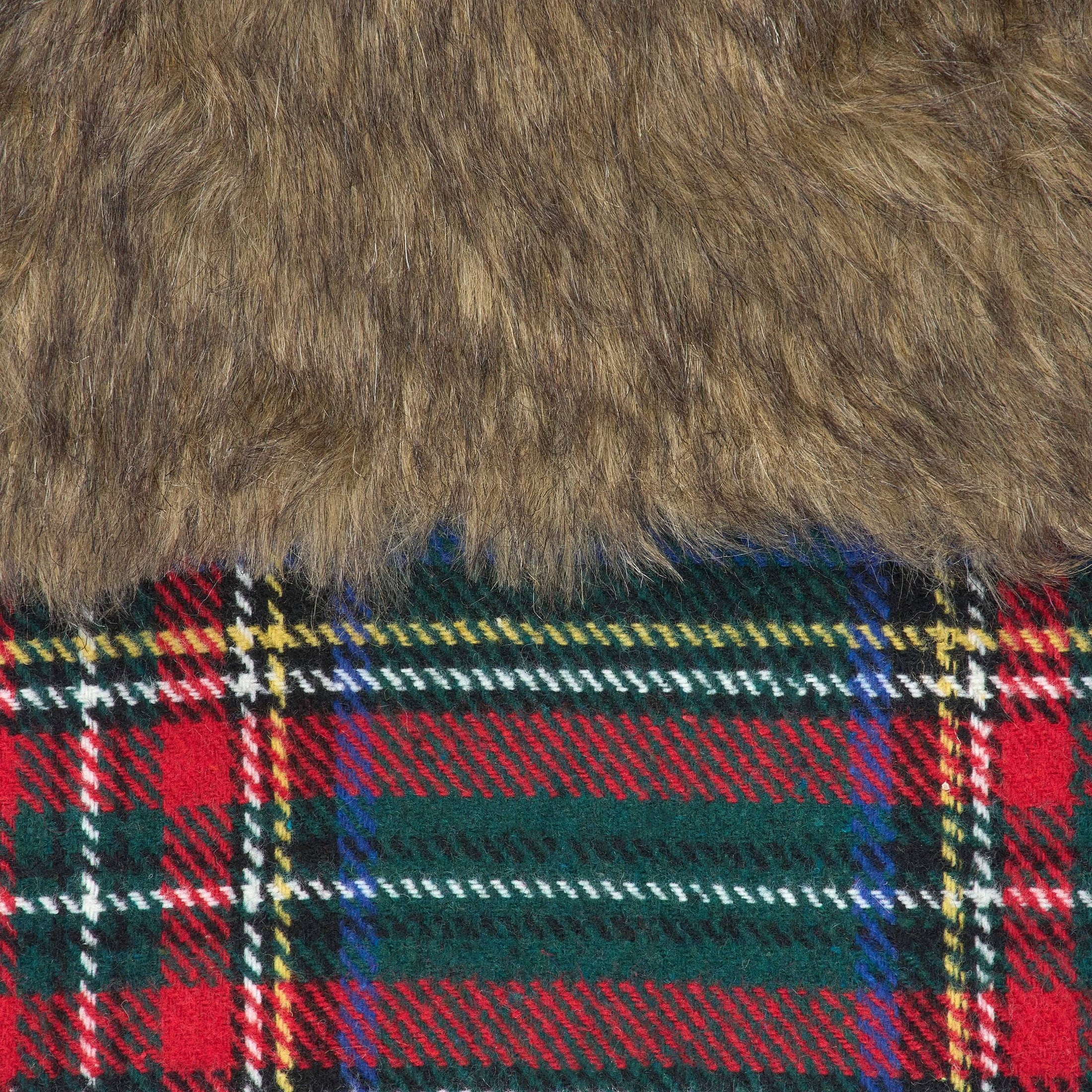 Cabin Christmas Plaid Stocking