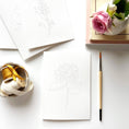 Load image into Gallery viewer, Garden flowers paintable watercolor notecard set
