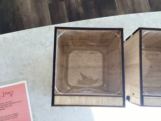Wooden Snowflake Box