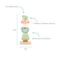 Load image into Gallery viewer, Woodland Wooden Stacking Toy, Developmental Toy

