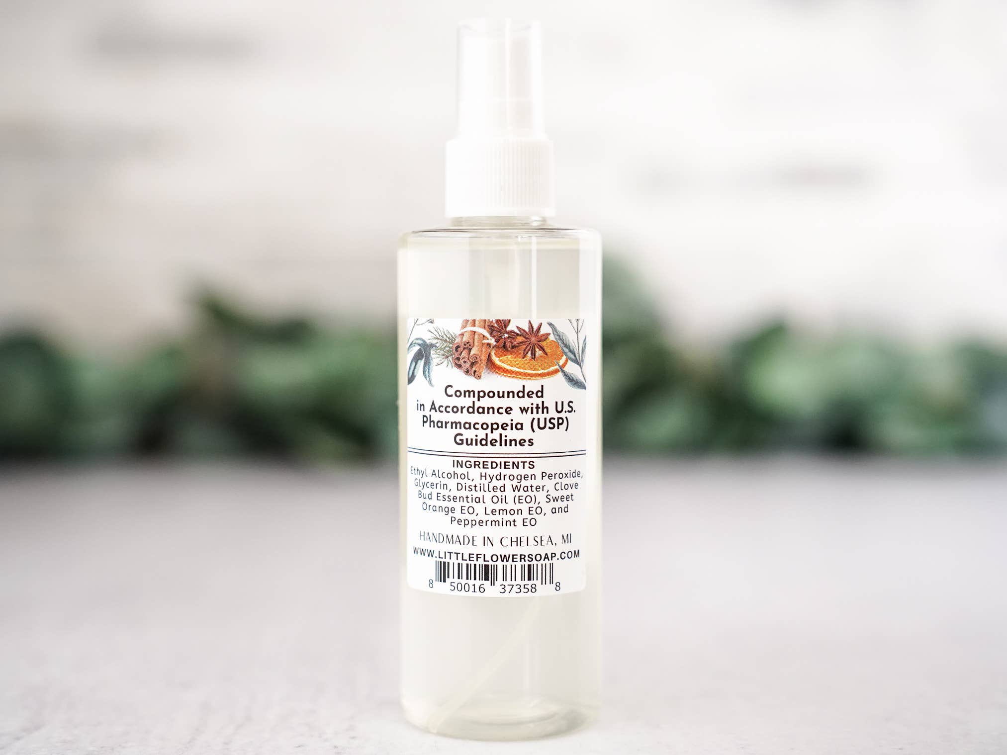 Hand Sanitizer Spray 4oz Bottle - Orange Clove