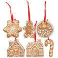 Load image into Gallery viewer, Gingerbread Mini Ornament Set
