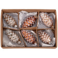 Load image into Gallery viewer, Glass Pinecone Christmas Ornament Set
