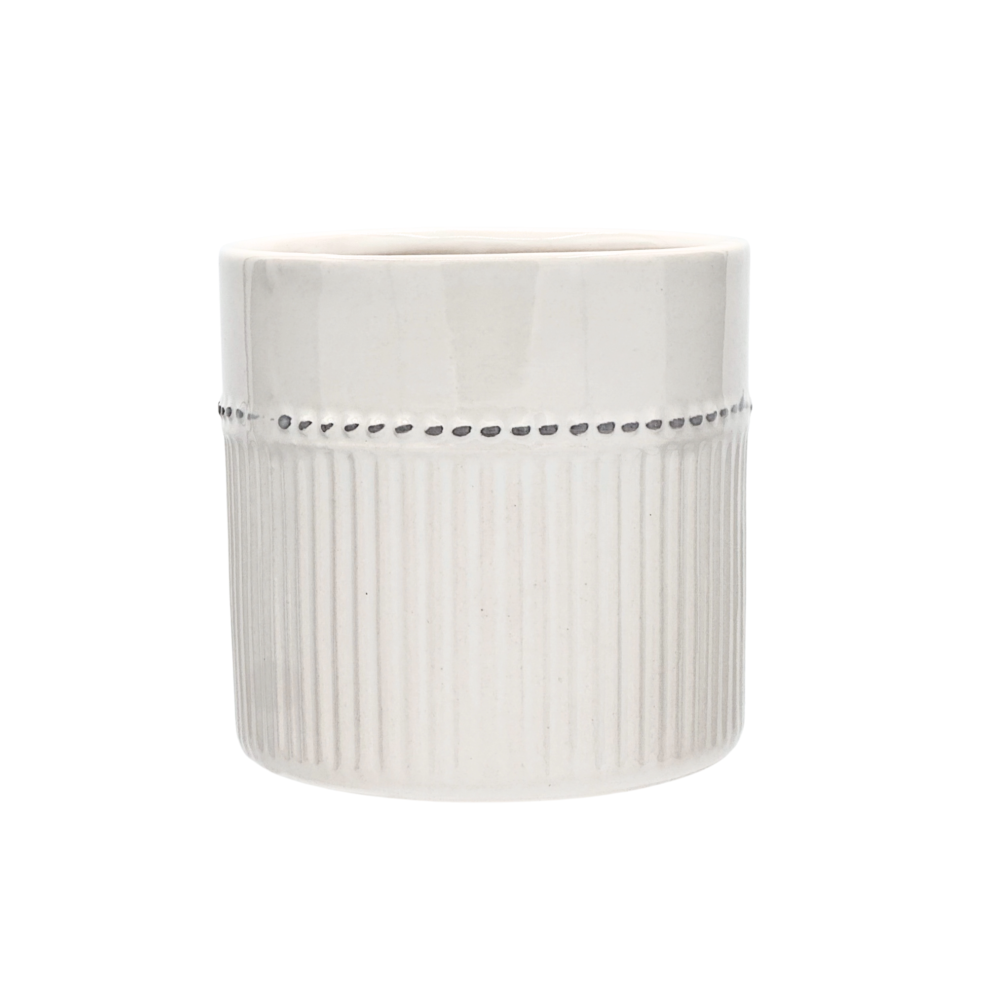4.25"D Glossy Taylor Pot - Dolomite Ceramic - Box of 12
