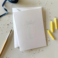 Load image into Gallery viewer, Celebrate paintable watercolor notecard set
