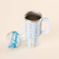 Load image into Gallery viewer, 20 oz Lifestyle Flip Straw Tumbler-Oh So Fancy Blue
