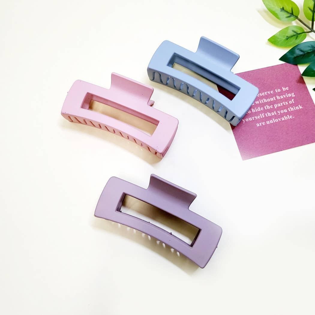 Matte Color Hair Claw Clip