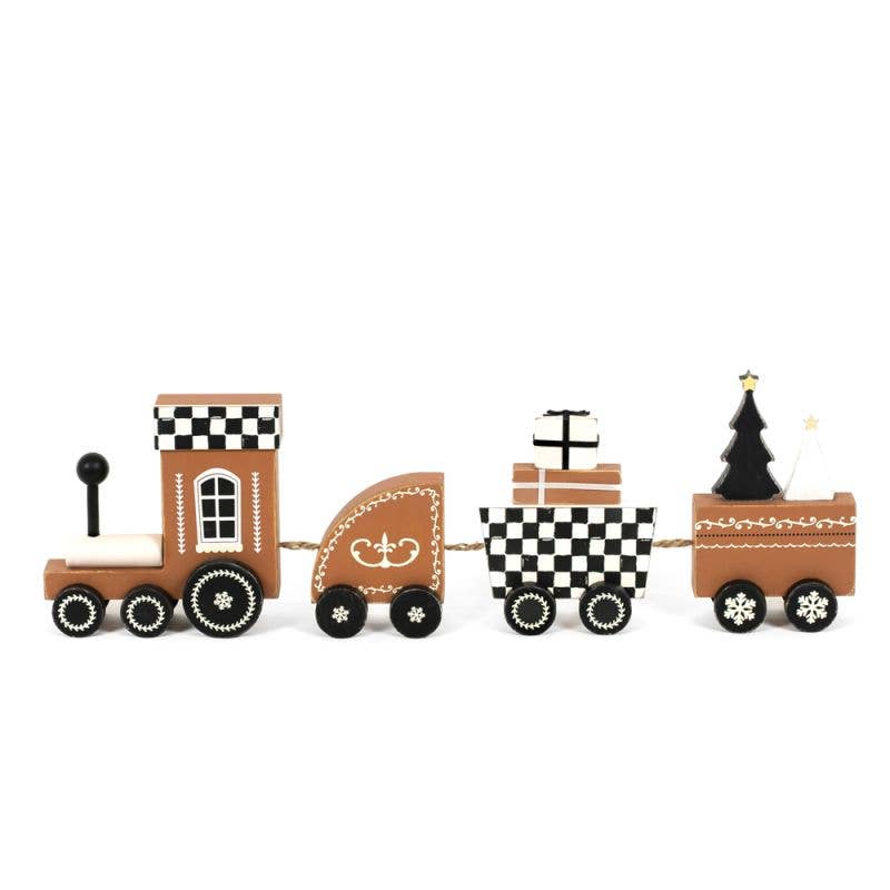 Wooden train (CHRISTMAS) Christmas Decor