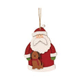 Load image into Gallery viewer, Santa With Dog Wooden Christmas Ornament
