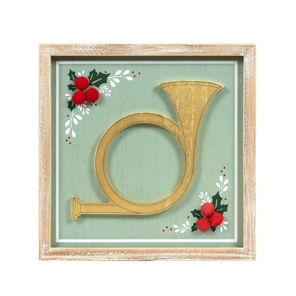 HORN/BLESS OUR HOME Christmas Décor