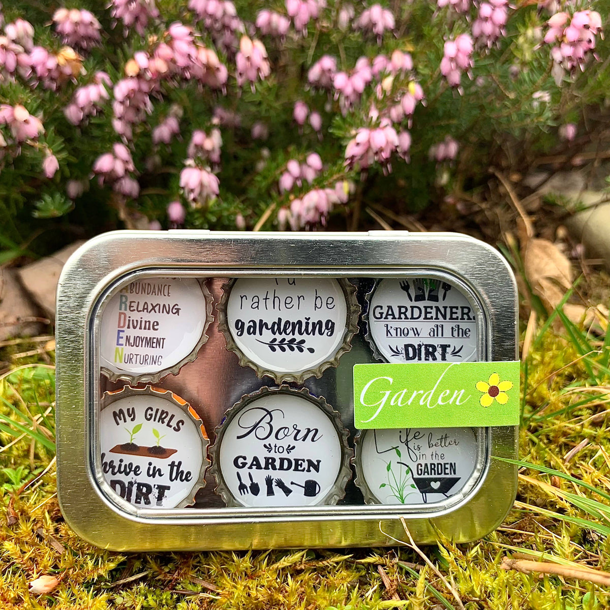 Gardener Magnets - spring decor, Handmade & Eco-friendly