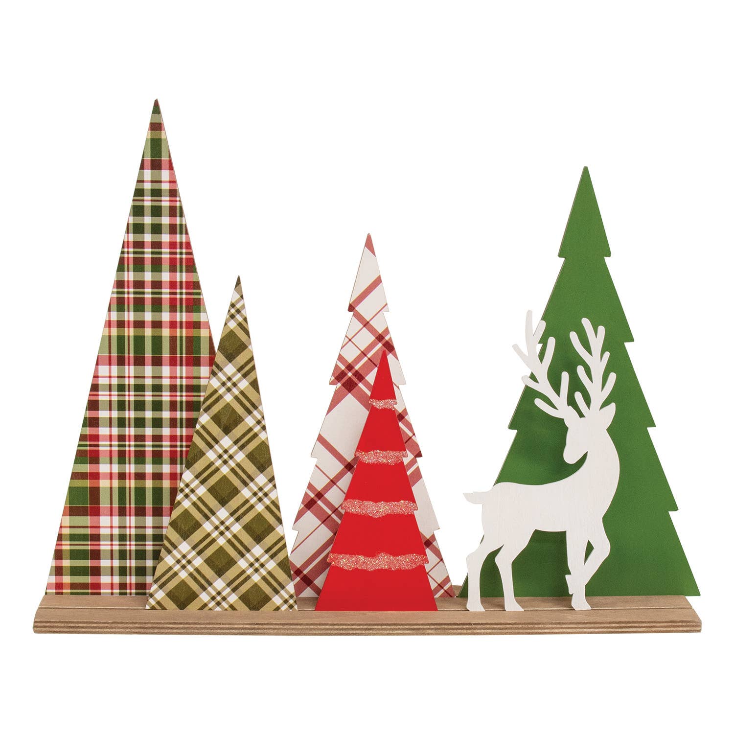 Winter Wonderland Forest Trees & Deer w/Base