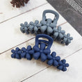Load image into Gallery viewer, Matte Color Flower Pattern Hair Claw Clip
