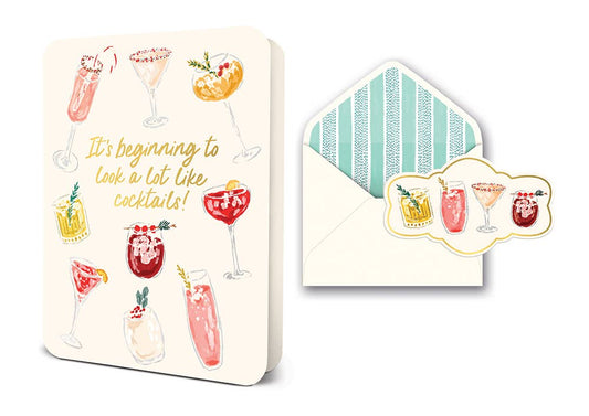 Cocktail Hour Deluxe Greeting Card