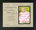 Load image into Gallery viewer, Daddy's Girl Sentiment Picture Frame for Dads: 8x10 USA 4701
