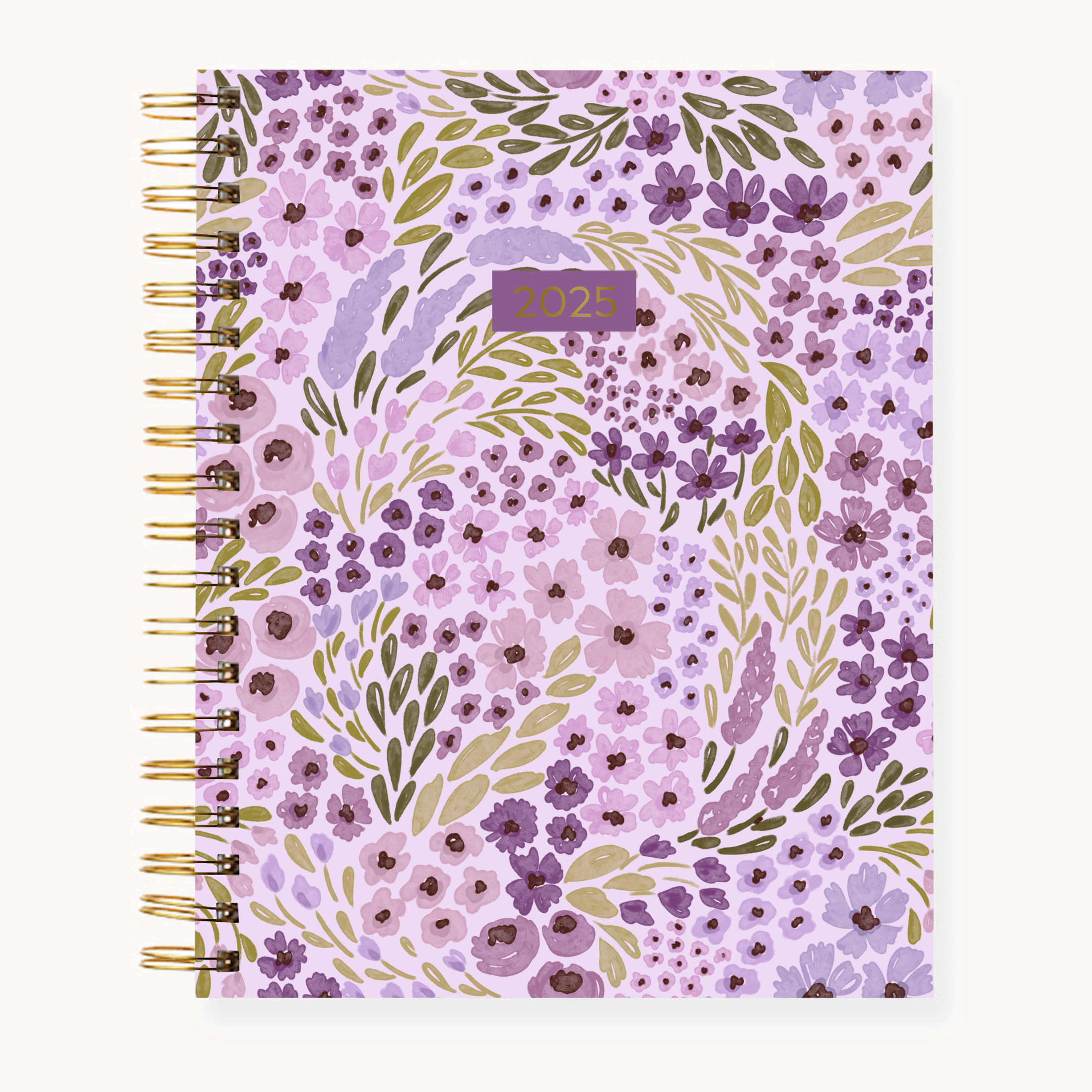 Lilac Floral 2025 Yearly Planner