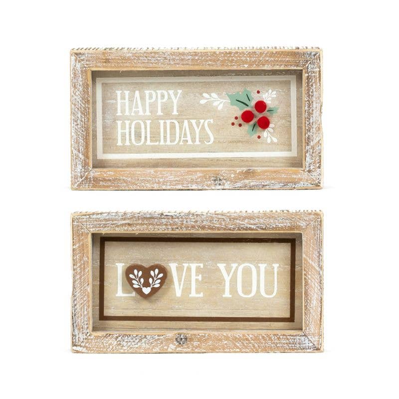 HAPPY HOLIDAYS & LOVE Christmas Décor