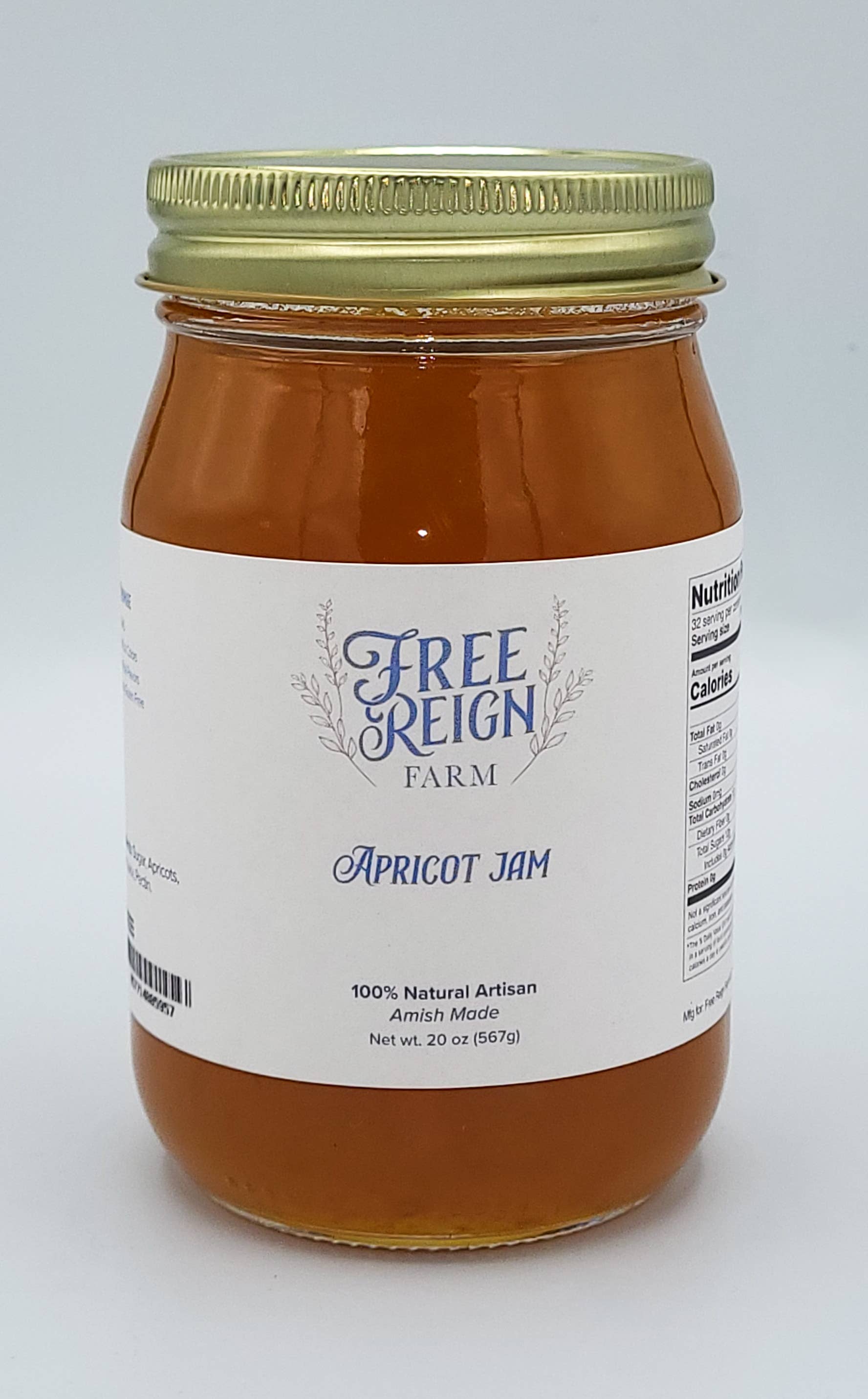 Amish Made Apricot Jam. All Natural.