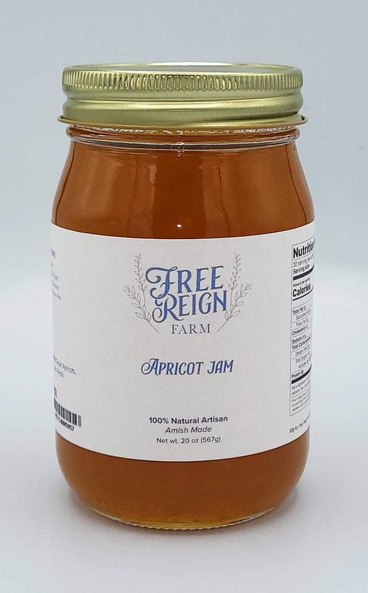 Amish Made Apricot Jam. All Natural.