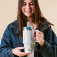 Load image into Gallery viewer, 20 oz Lifestyle Flip Straw Tumbler-Oh So Fancy Blue
