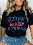 Load image into Gallery viewer, STARS AND STRIPES AMERICA FLAG GRAPHIC TSHIRTS
