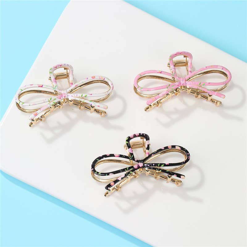 Botanical Floral Coquette Clip Hair Claw Clips | 40H1102