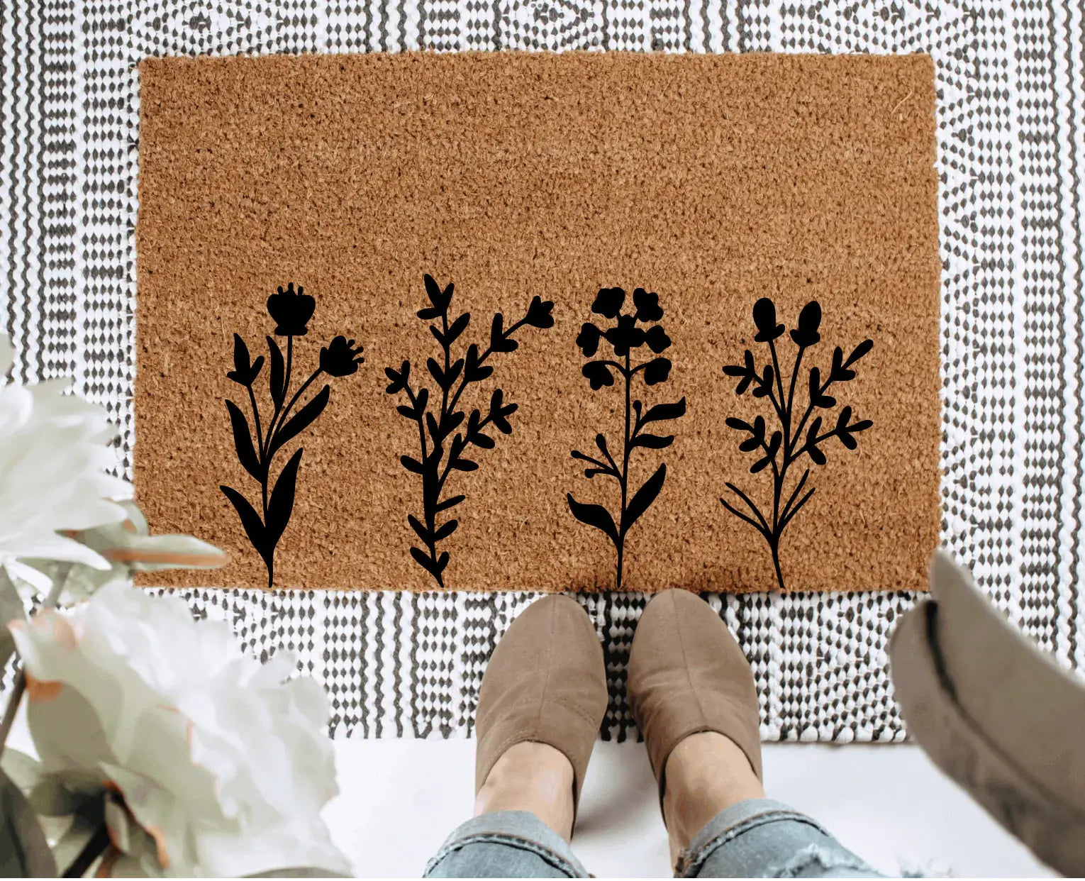 Floral Doormat