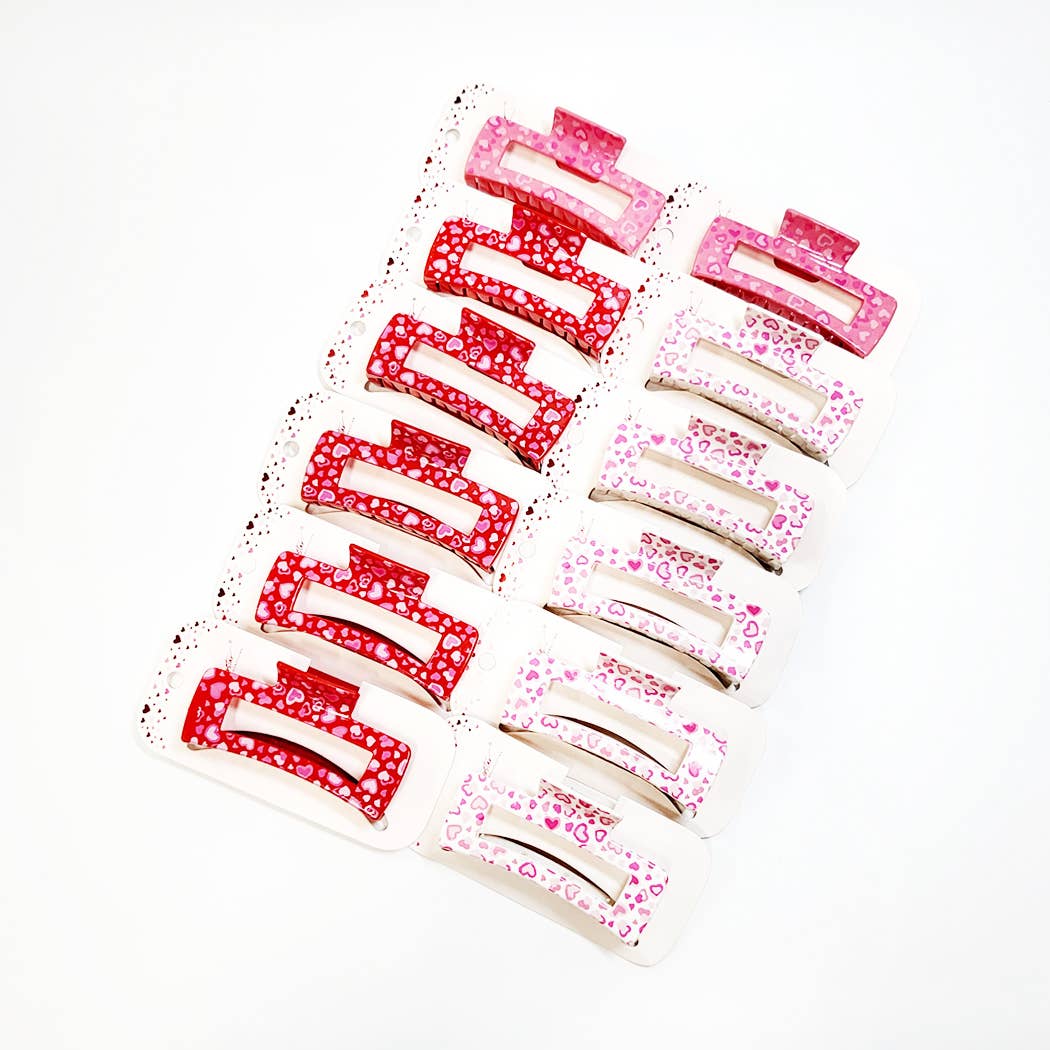 Valentines Day Heartthrob Hair Claw Clip