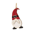 Load image into Gallery viewer, Wooden Santa Gnome Christmas Ornament
