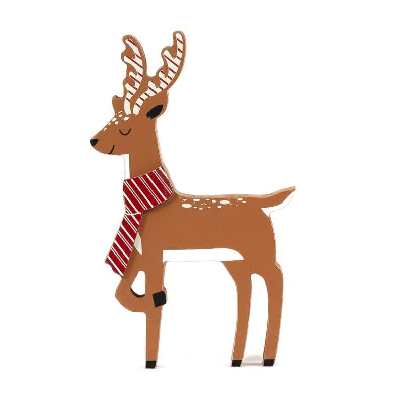 Chunky wood shape REINDEER Christmas Decor