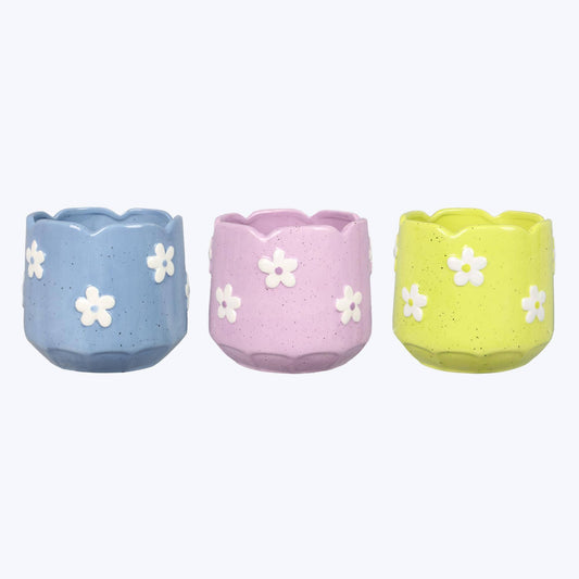 Spring Ceramic Pot With Drainage Hole