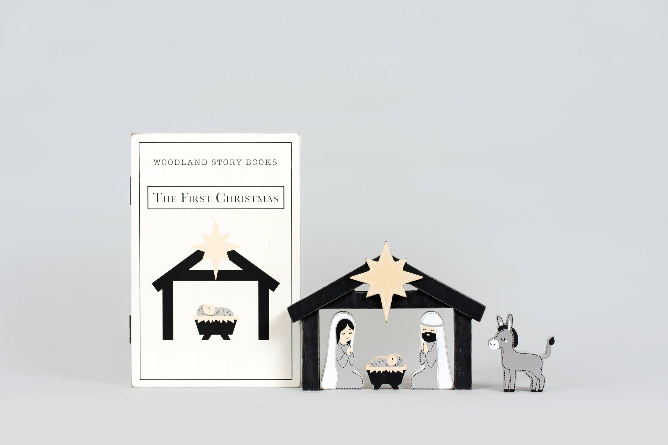 Woodland storybook NATIVITY Christmas