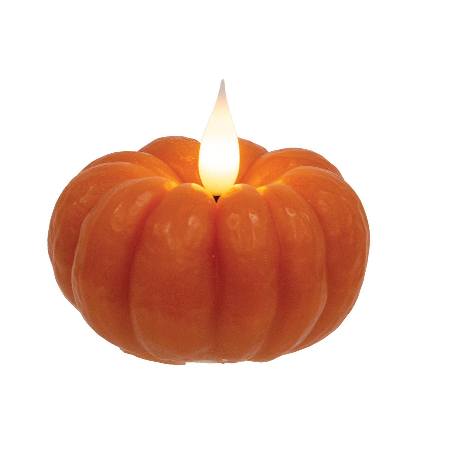 Pumpkin LED Timer Candle - 3.5"
