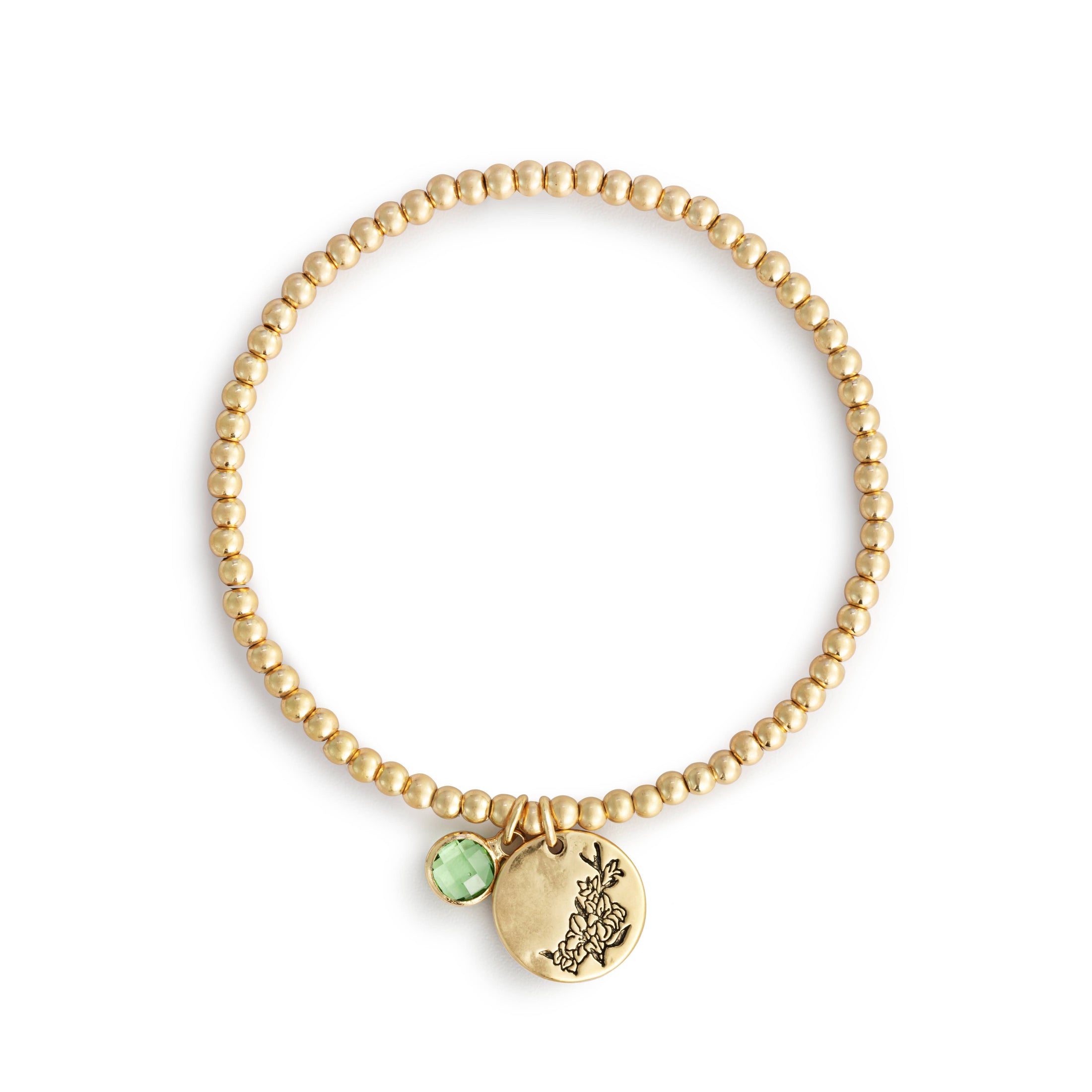 Birthstone Charm Bracelet - August