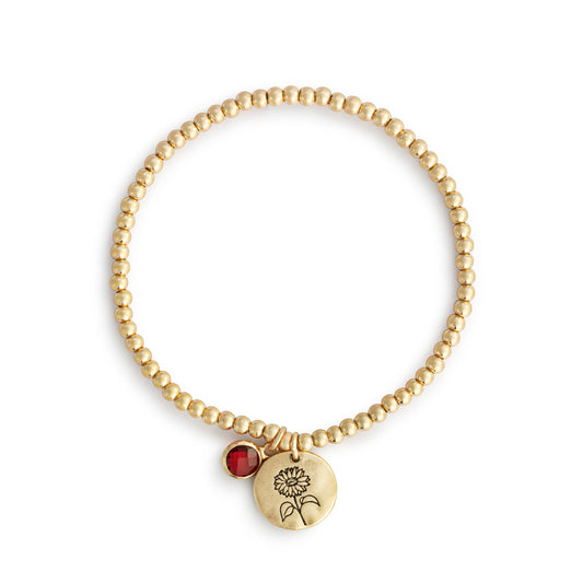Birthstone Charm Bracelet - July