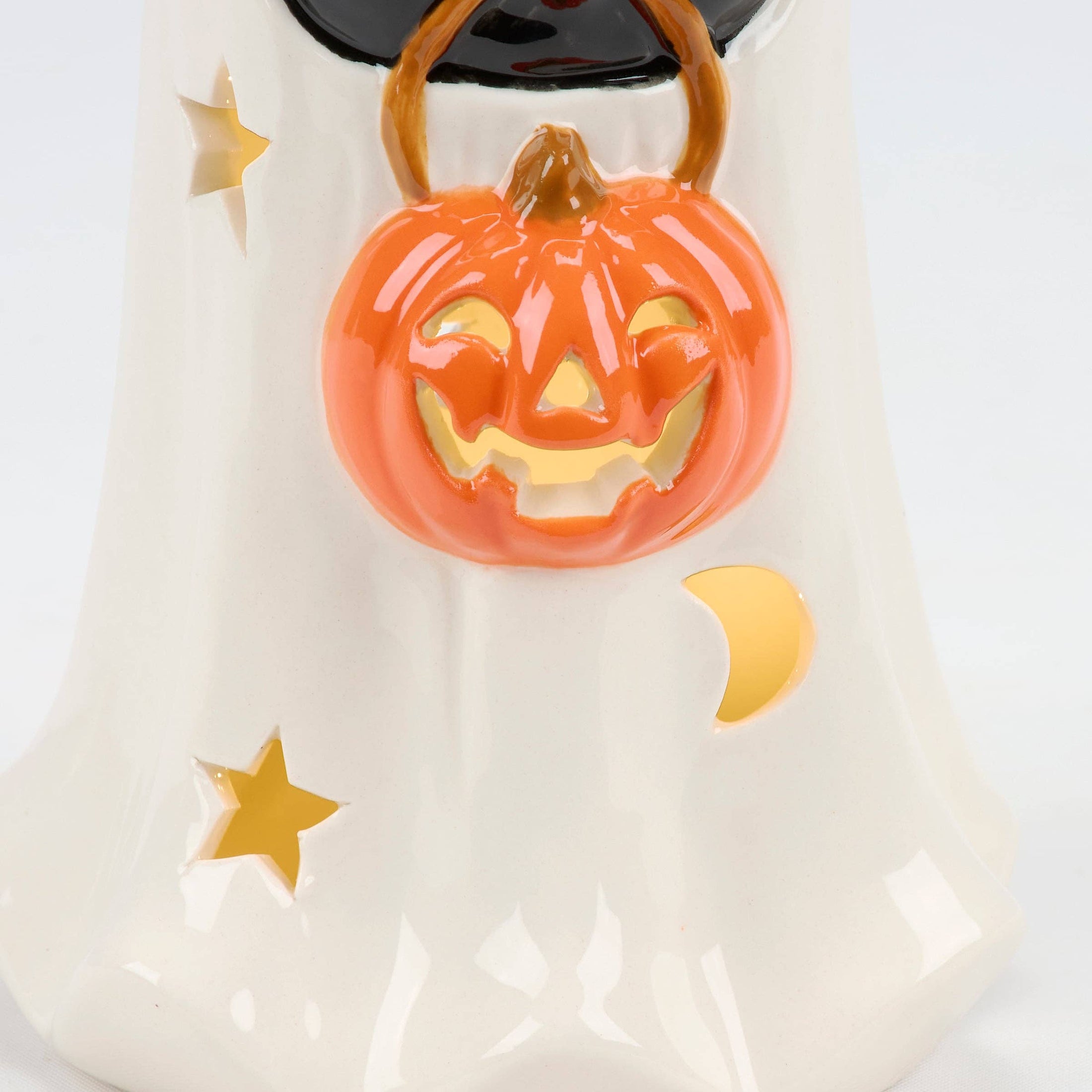 Lighted Ghost Cat Figurine