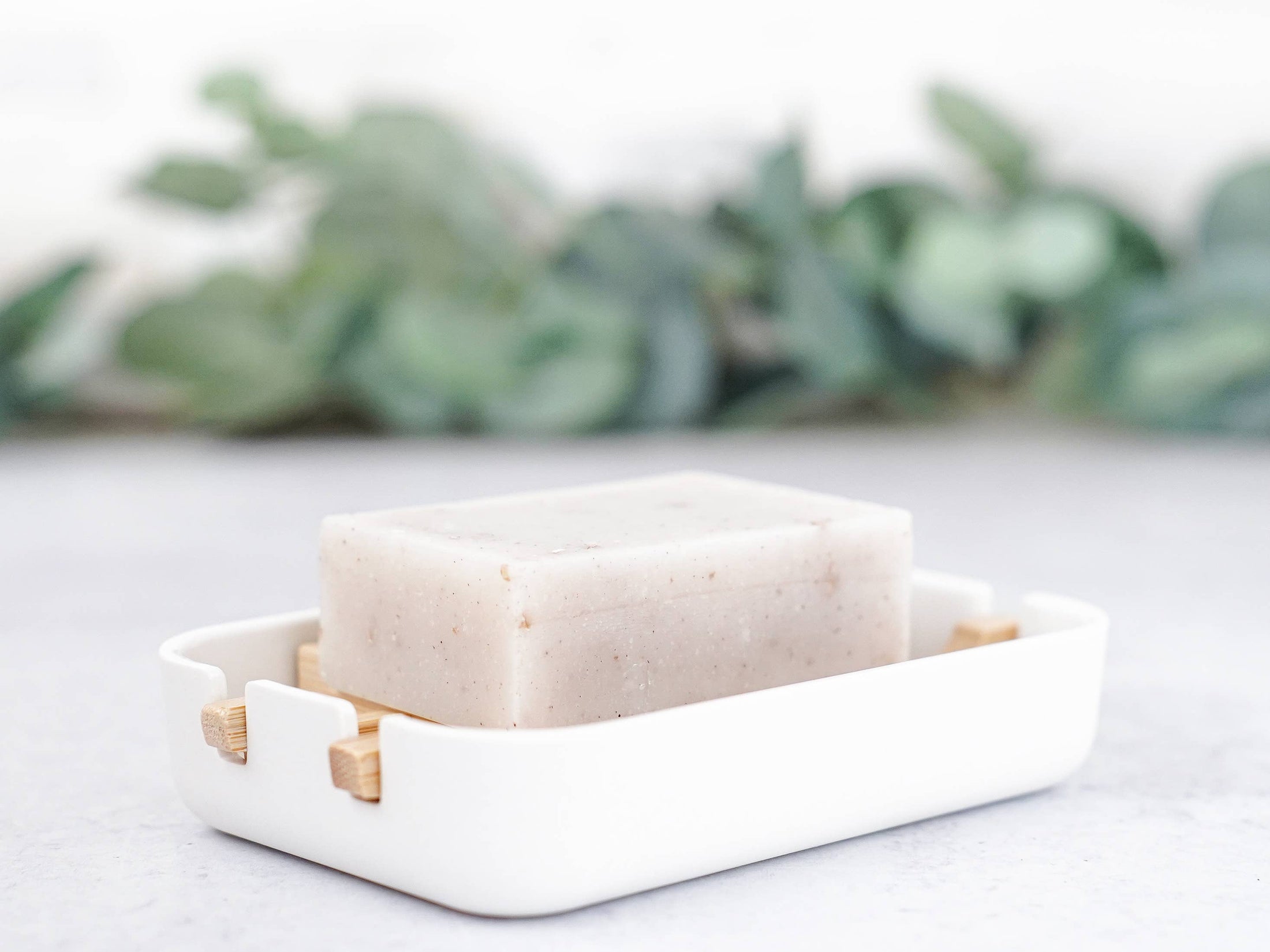 Bamboo Grid Soap Dish - Plant Fiber Lift