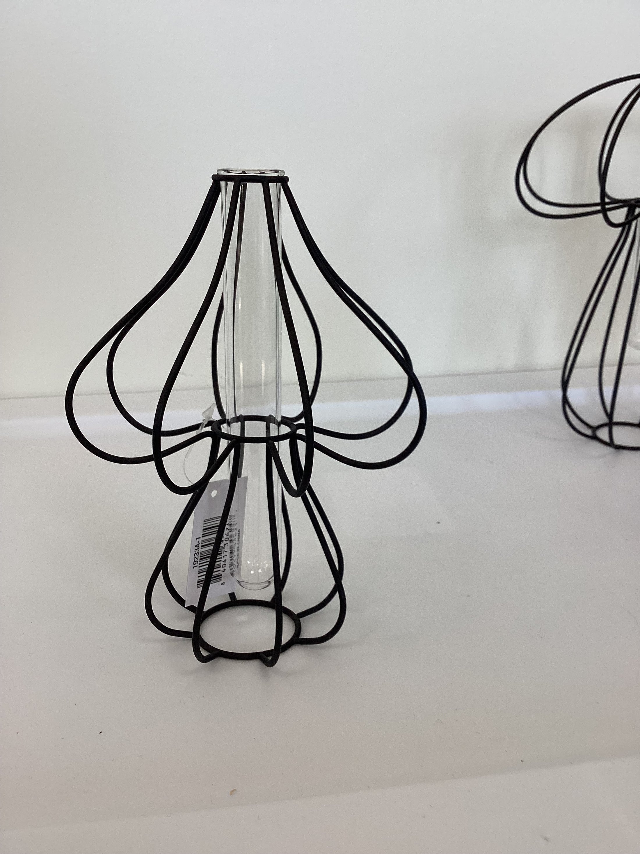 Black Metal Cage Mushroom Budvase