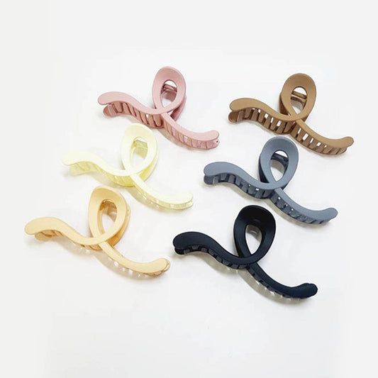 Large Size Matte Color Hair Claw Clip