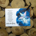 Load image into Gallery viewer, Written in Stars Remembered Memorial Gift  Glass Star 7727
