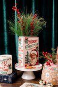 Load image into Gallery viewer, Large Book Vase, Santa is Coming to Town
