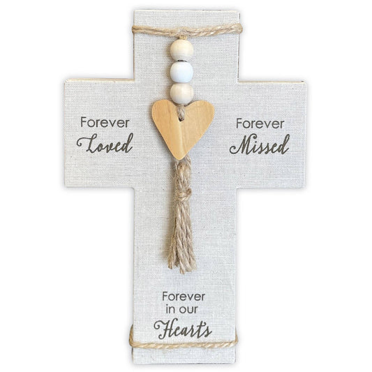 Forever Loved Fabric Cross